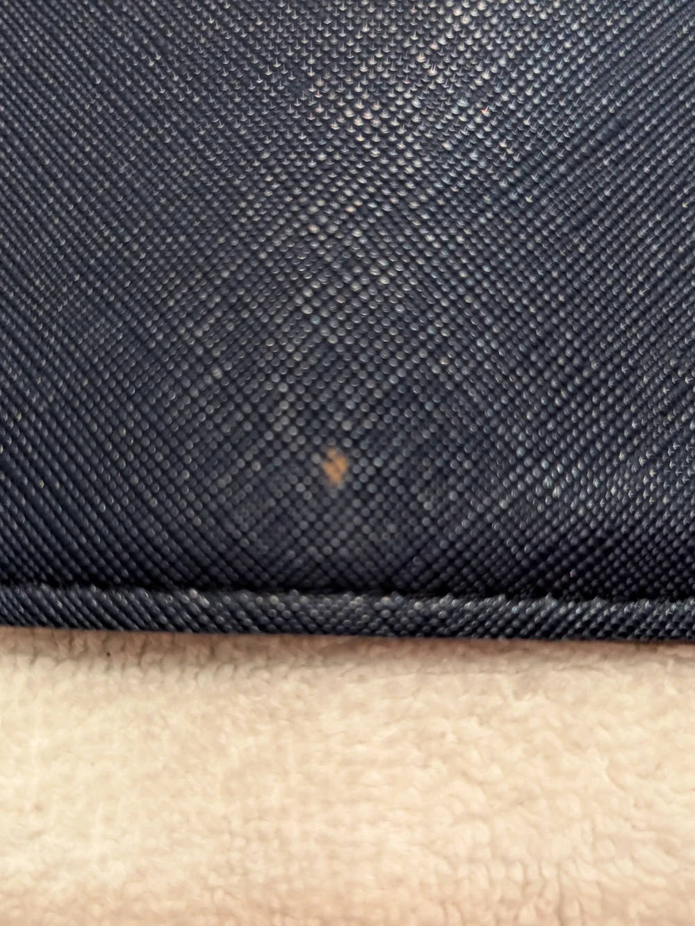 kate spade Navy Saffiano Leather Wristlet with Gold Logo